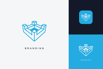 Home Building Logo Modern Structure