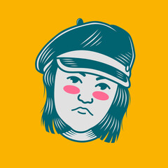 Character design avatar flat minimalist 56