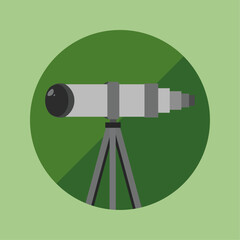 Telescope Flat Icon