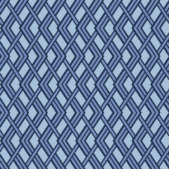 Japanese Geometric Zigzag Weave Vector Seamless Pattern