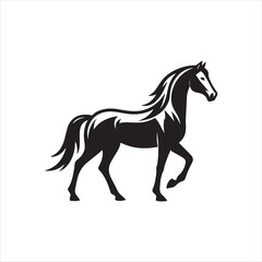 Horse Icon, Vector, Silhouette