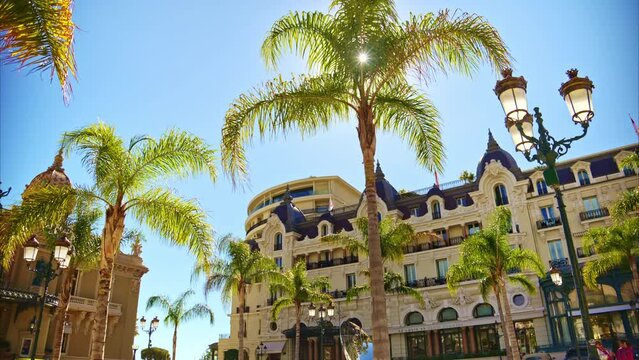 Street view of the Hotel de Paris Monte-Carlo in Monaco