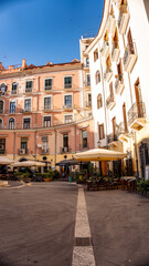 Fototapeta premium Salerno, scorci del centro. Piazza Flavio Gioia