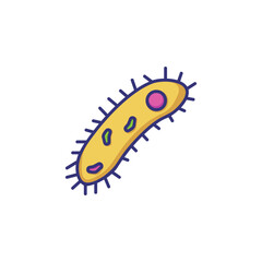 Bacterium line icon. Science, biology, investigation. Science concept. Vector illustration for topics like science, investigation, biology