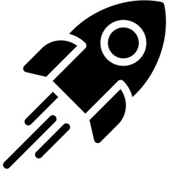 Launch, optimization, rocket, startup Icon