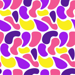 Abstract Colorful Organic Shapes Pattern