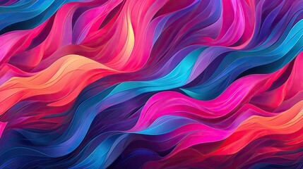 Obraz premium Energetic abstract patterns in vivid