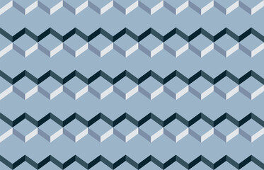 Illustration Wallpaper, Abstract Geometric Style. Repeating abstract multicolor the grey color on soft blue background.