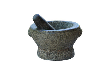 Mortar and pestle isolated on transparent background png file