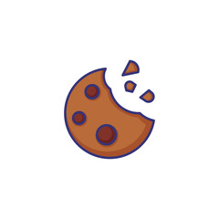 Raisin cookie line icon. Bisquit, dessert, snack. Baking concept. Vector illustration can be used for topics like coffeeshop menu, bakery, cooking