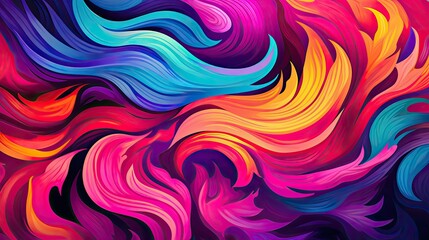 Energetic abstract patterns in vivid