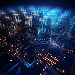 Fototapeta premium circuit board background