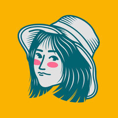 Character design avatar flat minimalist 63