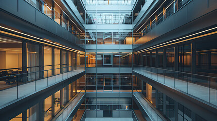 Fototapeta premium Modern architectural glass facade