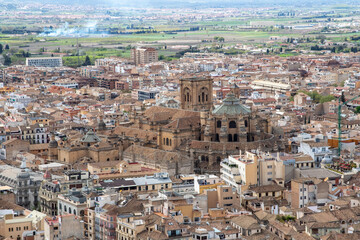 aerial view of granada spain