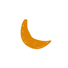 doodle crescent drawing