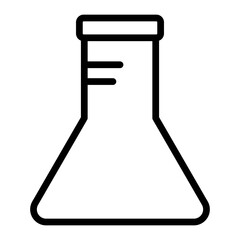 Flask Vector Line Icon Design