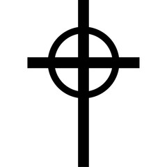 A Lutheran-inspired cross in silhouette