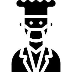 chef, professional, service, hotel, cook Icon