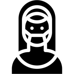 Woman, sister, avatar, nun, religion Icon