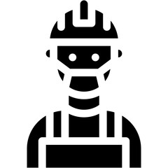 labour, profession, male worker, worker, construction Icon