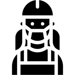 Young, teenager, school girl, sister, student Icon