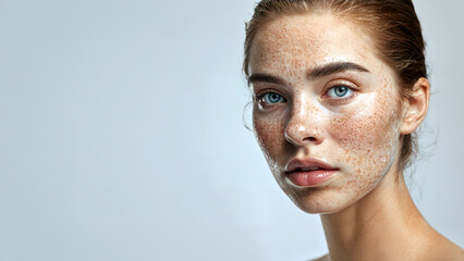 Fototapeta premium portrait of a skin care woman