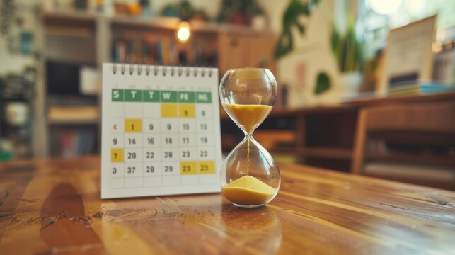 The Calendar with Hourglass