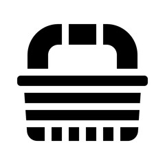 picnic basket glyph icon