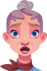 Surprised Senior Woman