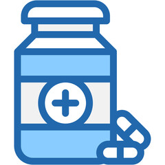 pills, bottle, drugs, capsules, medicine Icon