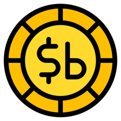 boliviano, coin, currency, money, cash Icon