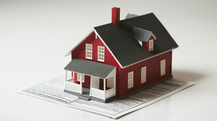 Celebration of financial independence with mortgage fully paid off and property ownership achieved