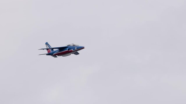 Patrouille de France &agrave; l'entrainement avant un show