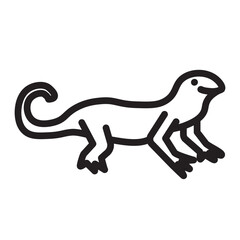 Newt Vector Line Icon Design