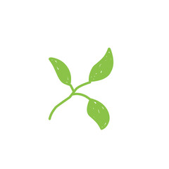 doodle child drawing leaf