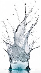 Water splash details isolated background