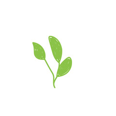doodle child drawing leaf