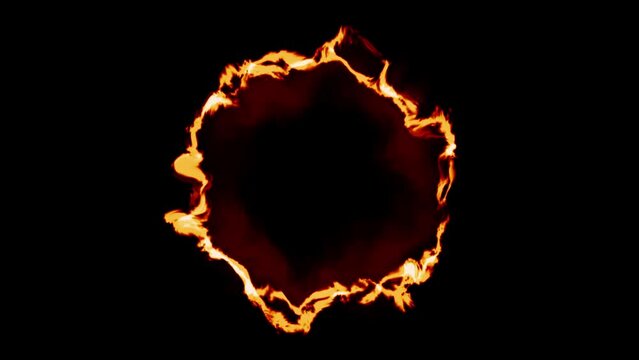 bom fire explosioncircle animation effect