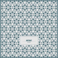 Obraz premium abstract pattern of geometric panels with dark green dominant color