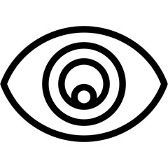 Eye, anatomy, view, visibility, ui Icon
