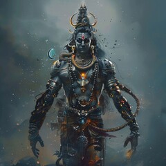 The science fiction cyborg god Shiva