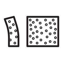 Tofu Vector Line Icon Design