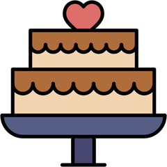 cake, sweet, heart , love and romance, miscellaneous, valentines day, valentine Icon