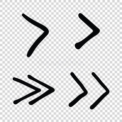 Arrowhead vector art design on a white background Vector illustration