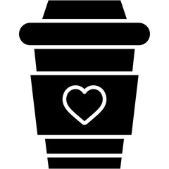 coffee cup, drink, coffee, heart , love and romance, miscellaneous, valentines day, valentine Icon