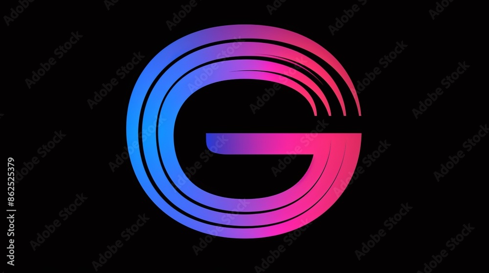 Fototapete develop a dynamic and energetic photography logo incorporating a bold g symbol with dynamic lines an