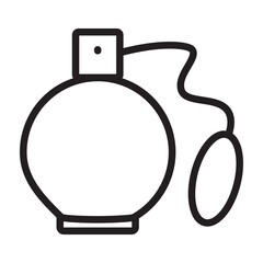 Perfume Layering Vector Line Icon Design