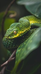 Fototapeta premium snake portrait