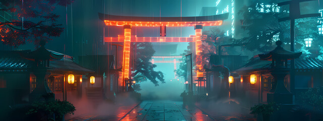 Holographic Shinto Shrine